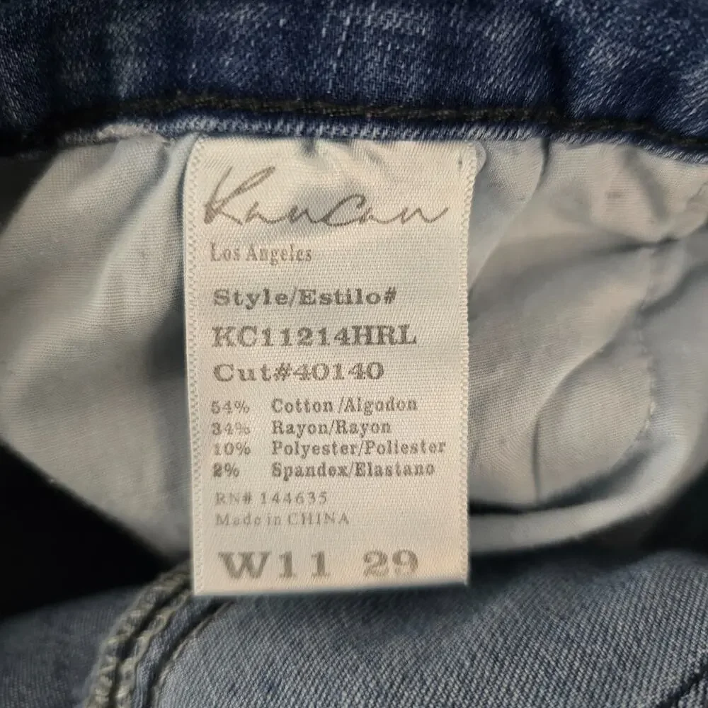 Kancan Chanel High Rise Ankle Skinny‎ Jeans w11 29 blue denim womens light 6105
